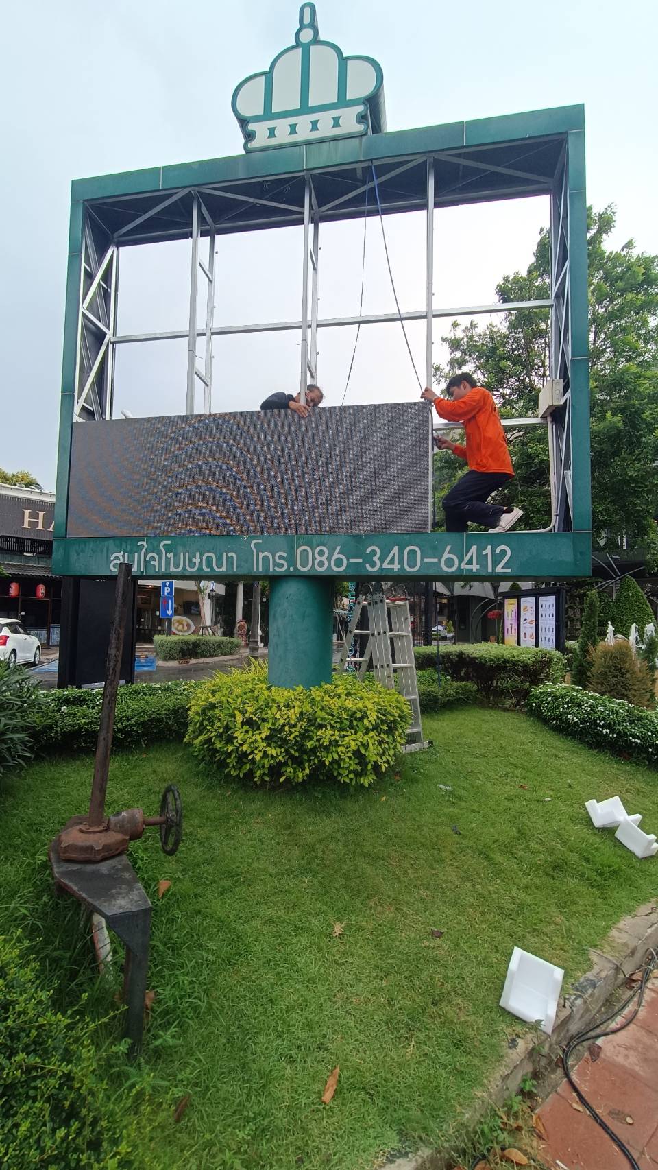 ทำการติดตั้ง LED OUTDOOR P6
